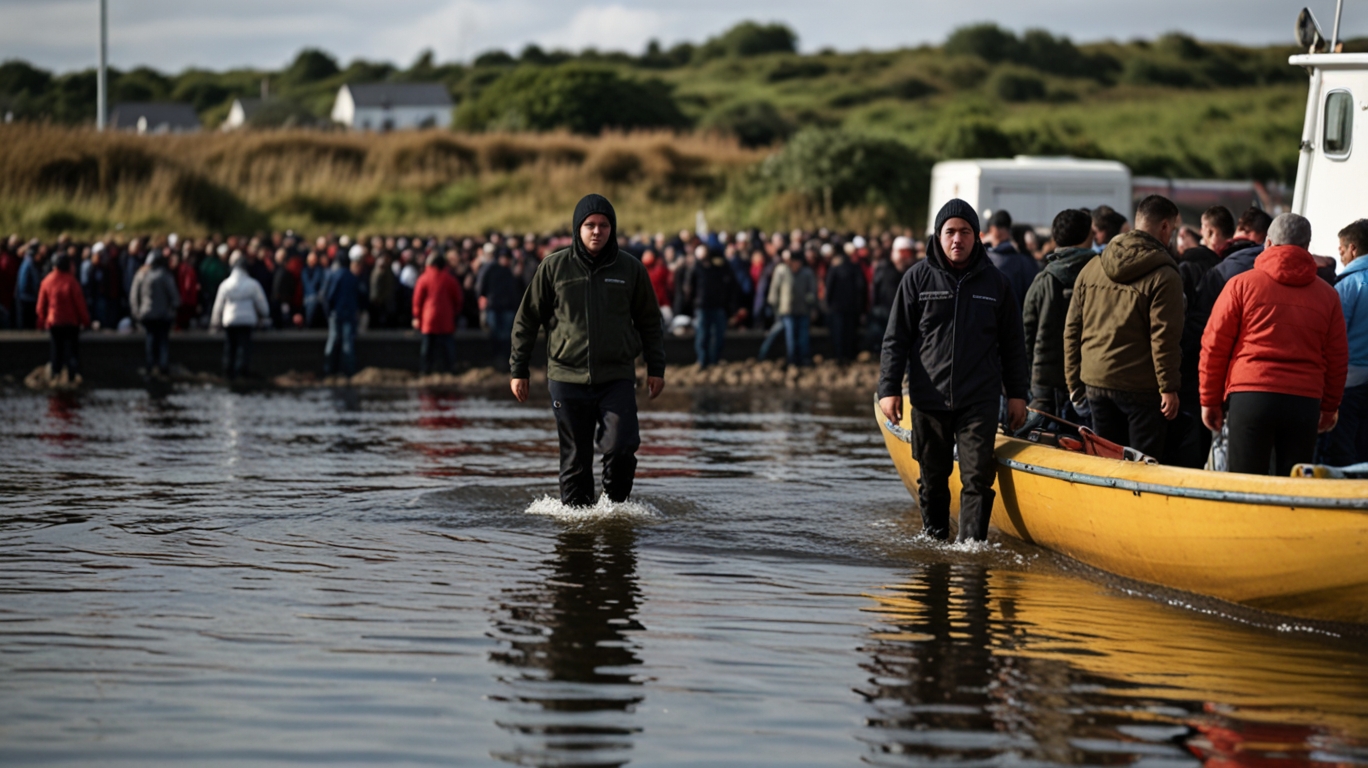 Migrants arriving in Northern Ireland